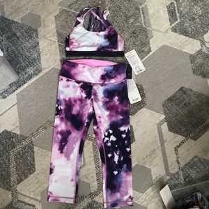 Lululemon leggings and bra set, new with tags